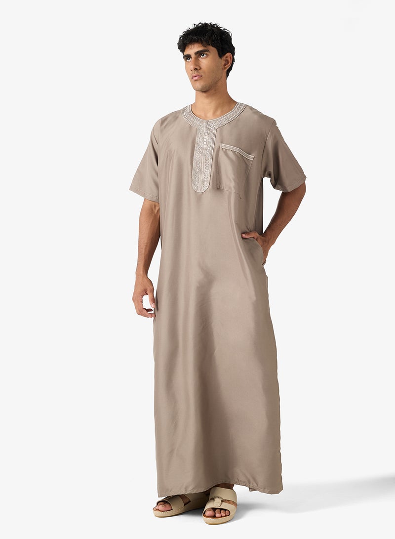 روبرت وود ثوب كلاسيكي بياقة مستديرة - Image 1